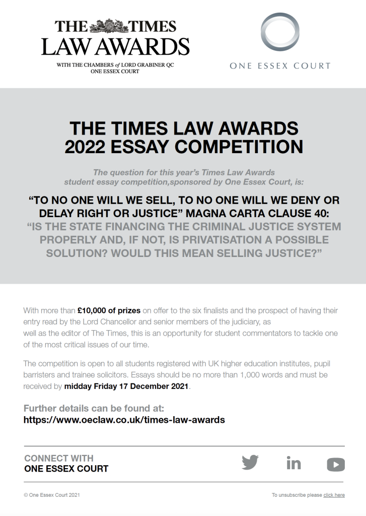 times law essay competition 2023