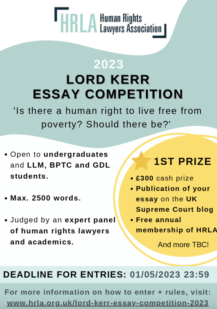 lord kerr essay competition 2023