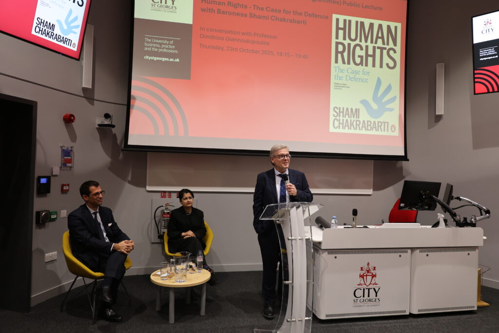 Mark O'Brien introducing Baroness Shakrabarti