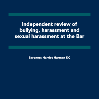 Bullying and Harassment at the Bar: Reflections on the discussion with Baroness Harriet Harman KC 