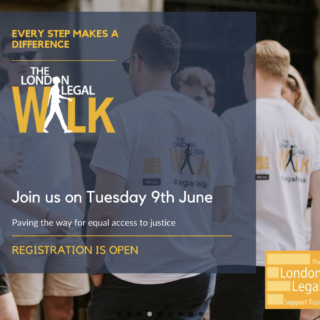 Sign up as a volunteer marshall at the London Legal Walk